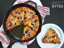 No Knead Pan Pizza Budget Bytes Recipe Food Pan Pizza Recipes