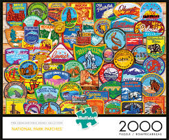 National park puzzles is an american company that specializes in beautiful jigsaw puzzles produced from images of america's most popular national parks. National Park Patches 2000 Piece Jigsaw Puzzle Buffalo Games