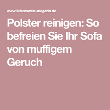 Polster Reinigen Mit Hausmitteln Gegen Flecken Und Geruche Polster Reinigen Reinigen Und Polster