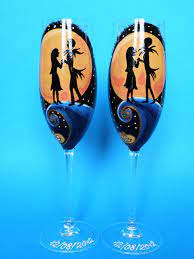 Hand Painted Wedding Toasting Flutes Set Of 2 Personalized Etsy Hand Painted Wedding Toasting Flutes Wedding Wedding Toasts