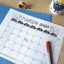 Printable March 2020 Calendar Black And White Girl Power Monthly Calendar Women Month Calendar Spanish And English Version Instant Download In 2020 Calendar Girl Power February Calendar
