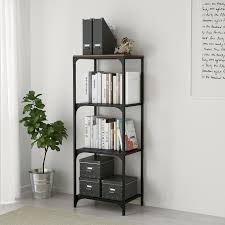 Find etageres, glass shelving and decorative bookcases for your living room or office. Fjallbo Etagere Noir 50x136 Cm Materiau Durable Ikea