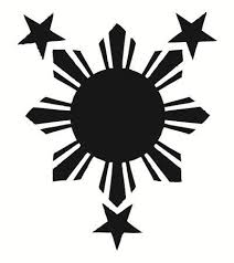 Black And White Filipino Flag Tattoo Philippine Sun Filipino Tattoos Sun Tattoos Philippine Art