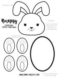 The bunny paw print template is a sweet idea you can use for your greeting card designs and gift basket ornaments. Bunny Paper Bag Puppet With Free Printable Template Simply Bessy