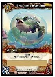 Wow loot cards are very rare and in high demand since they supply your character with items that will make others look twice and wonder where you got it from. Amazon Com Wow Tcg 1 X Bloat The Bubble Fish Loot Card Unscratched Unscratched Wow Loot Cards Toys Games