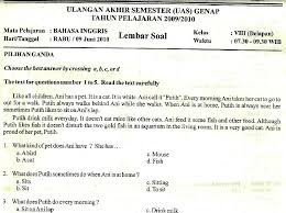 Thus, unlike some of contoh soal essay bahasa inggris report text the other companies out there, contoh soal essay bahasa inggris report text our online assignment writing service guarantees that every paper is written from scratch and is 100% original. Contoh Report Text Beserta Soal Essay Dan Jawabannya Ilmu Soal