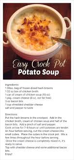 Easy Crockpot Potato Soup Potato Soup Crock Pot Potato Soup Crock Pot Easy Crock Pot Potatoes