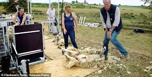 Jeremy clarkson's 'diddly squat farm' estate is set to feature. Clarkson S Farm Jeremy Clarkson Drives Tractor And Tries To Herd Sheep In Amazon Prime Show Trailer Geeky Craze