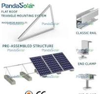 Hot Selling Aluminum Flat Roof Solar PV Triangle Mounting System Wholesale