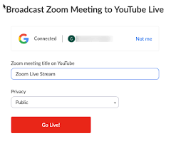 Wait a few seconds/minutes till zoom prepares to live stream. Live Streaming Meetings Or Webinars On Youtube Zoom Help Center