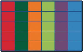 Adhesive residue is hard to remove. Classroom Rug 25 30 Or 36 Spaces Color Block Rug Rtr Kids Rugs