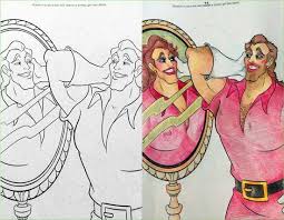 Coloring Book Corruptions Beauty Beast Mirror Mirror On The Wall Corrupt Coloring Book Coloring Books Funny Pictures