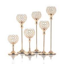 10pcs flowers vases candle holders road lead table centerpiece gold metal stand pillar candlestick for wedding candelabra g04902. Wholesale Home Decorative Set Of 6 Crystal Candle Holder Glass For Home Decor Buy Glass Candle Holder Crystal Candle Holder Candle Holder For Home Decor Product On Alibaba Com