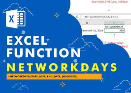 Excel Function Networkdays In 2020 Excel Microsoft Excel Subtraction