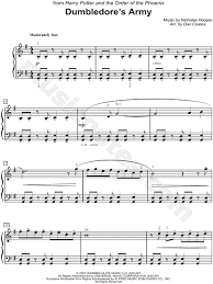 Dumbledore S Army From Harry Potter And The Order Of The Phoenix Sheet Music Easy Piano Piano Solo In G Major Download Print Sheet Music Harry Potter Music Christmas Piano