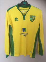 Norwich City Home Football Shirt 2016 2017 Errea Size Small