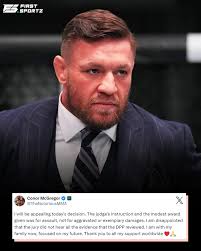 🚨 Conor McGregor suffered a major blow today when he was directed to pay  the entire £1.25 million (€1.5 million) in legal expenses for Nikita Hand's  civil rape case against him. 😮💰