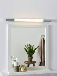 Lucide Alta Led Mirror Light Bathroom Led 1x6w 3000k Ip44 Chrome Mirror With Led Lights Indoor Wall Lights Wall Lights