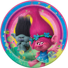 Dibujos de trolls world tour (gira mundial) para colorear. 9 Trolls Party Plates 8ct Juguete De Peluche Fiesta Trolls Peluches