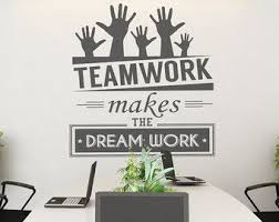 Office Decor Typography Wall Art Sticker In This Office For Etsy Office Wall Art Office Walls Office Wallpaper