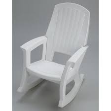 Place one beside an outdoor sofa to create a welcoming environment for friends and family to gather. White Plastic Frame Rocking Chair S With Solid Seat In The Patio Chairs Department At Lowes Com