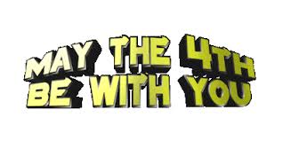 May the 4th be with you gif made by a star wars fan in 2017 (wikipedia). Star Wars Day May The 4th Be With You Sticker