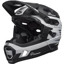 Bell Downhill Mtb Helmet Super Dh Mips Fasthouse Matte Black White