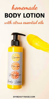 Close the bottle and shake gently to combine the ingredients together. Homemade Citrus Body Lotion Light Non Greasy Diy Beauty Base