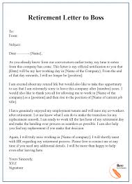 Whether, you have given 10 years, 15, years or more than 20 years, the place you work and the employer you work with is always of utmost importance. 7 Free Retirement Letter Template Format Sample Example