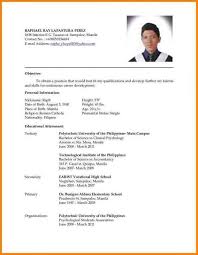 Having an updated resume is advantageous and if you follow this update your resume format and appearance. Resume Sample Format 2020 Philippines