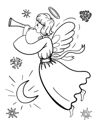 School's out for summer, so keep kids of all ages busy with summer coloring sheets. Free Christmas Angel Coloring Page