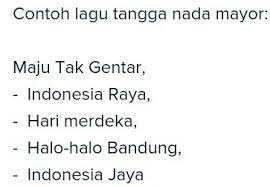 Contoh Soal 1 Lagu Anak Anak Bertema Hewan Bertangga Nada Mayor