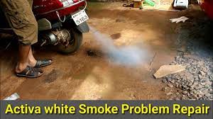 Honda Activa White Smoke Problem Repair Youtube