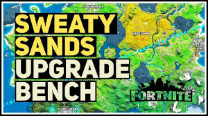 Consuming materials, you can increase the effectiveness of your weapons by upgrading them at work benches found on the island. Sweaty Sands Weapon Upgrade Bench Fortnite Chapter 2 Youtube
