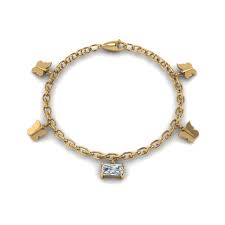 Has been added to your cart. Butterfly Charm Diamond Bracelet In 14k Yellow Gold Fascinating Diamonds