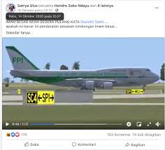 Pesawat raja arab saudi, boeing 747. Video Penampakan Pesawat Rizieq Shihab Tiba Di Indonesia Ini Faktanya