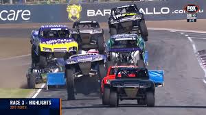 Walls that nascar's stock cars would drive onto. Stadium Super Trucks Race 1 Barbagello 2018 Youtube