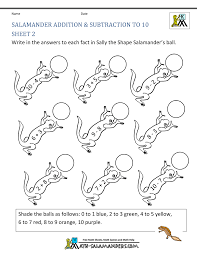 It is when you add with color! Addition Subtraction To 10 Coloring Sheets For Kindergarten