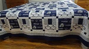 Official Dallas Cowboy Fabric Quilt Measures 110 By 98 Inches Etsy Quilts Dallas Cowboys Queen Size Bedding