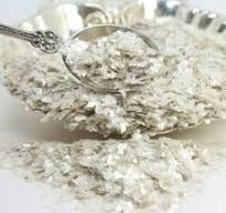 Glitter, OFF WHITE Rustic Natural Mica Flakes