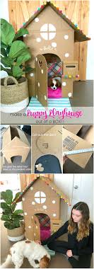 Boxes from the envelope punch board. Make An Adorable Diy Dog Playhouse Out Of A Box