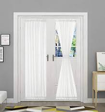 Stop dealing with those broken blinds and check out wondering what to put on those french doors? Rollos Gardinen Vorhange Bgment Ombre French Door Curtains Rod Pocket Faux Linen Sheer Sidelight Drapes Mobel Wohnen Elin Pens Ac Id
