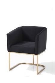 Here, your favorite looks cost less than you thought possible. Modrest Yukon Modern Black Velvet Gold Dining Chair
