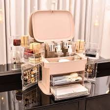 Hitta stockbilder i hd på makeup table luxury makeup jewelry och miljontals andra royaltyfria stockbilder, illustrationer och vektorer i shutterstocks samling. Cosmetic Box Dustproof Skin Care Dressing Table Transparent Table Top With Gaia Chocolate Jewelry Holde Wish In 2021 Acrylic Storage Box Acrylic Storage Cosmetic Box