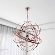 Cosmos Lighting Pendant Rose Gold 32 L Paris Mirror Touch Of Modern
