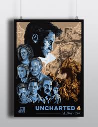 A thief's end for playstation 4, set 3 years after the events of uncharted 3, nathan drake has apparently left the world of fortune hunting behind. Uncharted 4 A Thief S End Poster Illustration By Tallshortstudio On Deviantart