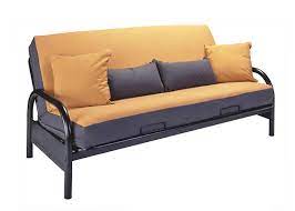 An elegant wooden futon frame plus mattress. Basic Black Metal Futon Frame With Mattress Set Full Size 29 Inch Arms