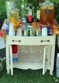 Drinks Cabinet Drink Station Outdoor Parties Drink Table