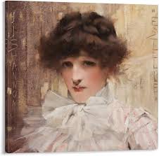 James Jebusa Shannon Poster Print Estelle Wall Art Poster Scroll Canvas  Painting Picture Living Room Decor Home Framed/Unframed 20x20inch(50x50cm)