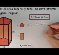 Área de un prisma pentagonal (lateral y total)